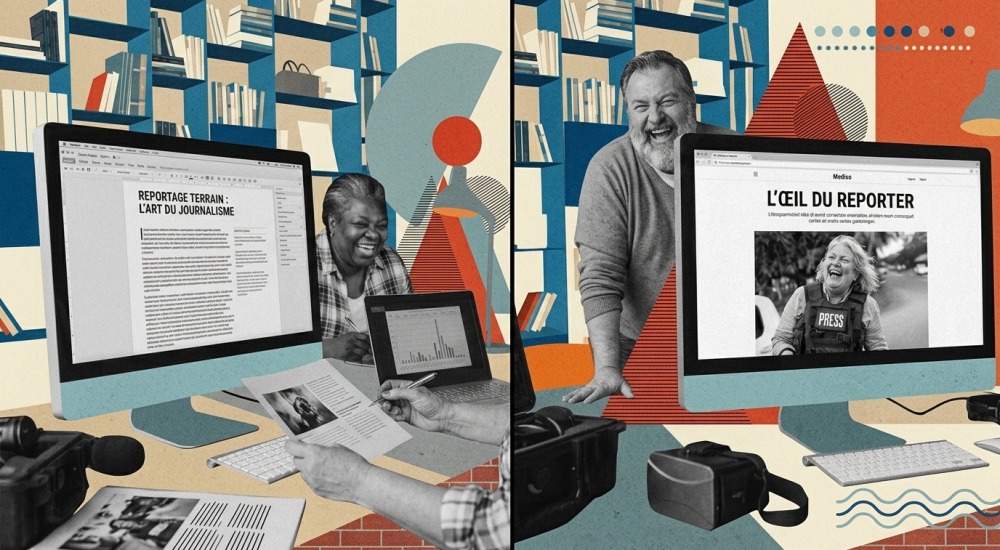 Prepress, l'étape d'édition que le web avait oubliée 3 21 juillet 2026 Écran partagé montrant un article dans un studio d'édition à gauche et sa version publiée à droite